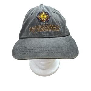Renaissance Pleasure Faire Celestial Gray Cotton Cap Hat One Size Adjustable